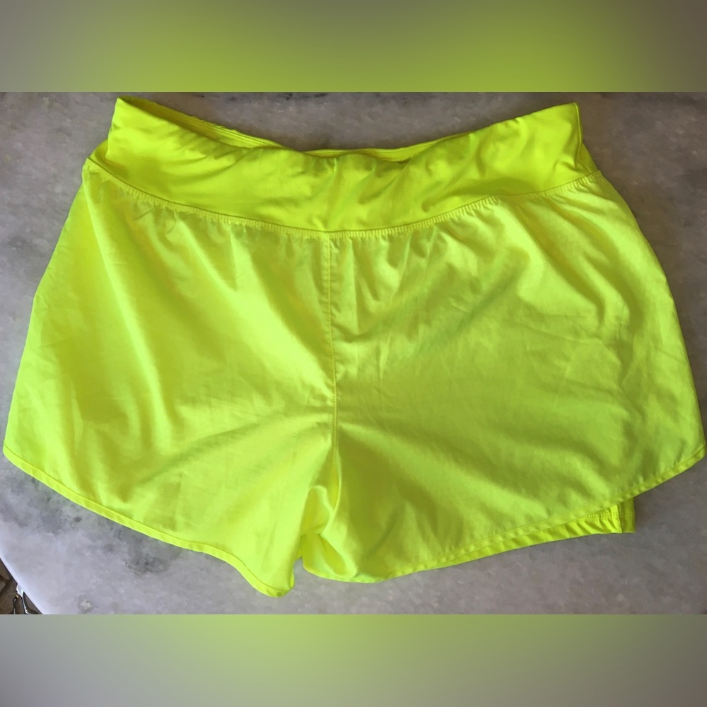 Danskin Bright Neon Yellow athletic shorts - Picture 9 of 9